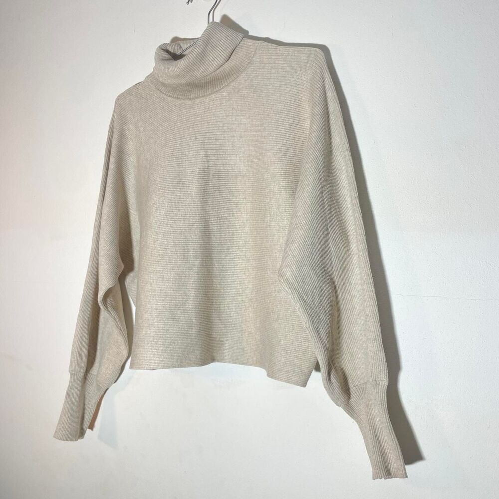 Pink-rose Women's Cream and White Jumper